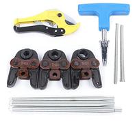 Set di utensili per pressa per tubi compositi e set di attrezzi, profilo TH20 TH16 TH26, ganasce per tubi compositi, tubi in alluminio e plastica, sistemi di tubi compositi multistrato