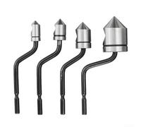 Set di utensili per sbavatura con manico NB1000 e teste svasatrici per smussatura BC6301/BC8301/BC1041/BC1651, punte svasate M2 in acciaio ad alta velocità a 90° per fresa di precisione (4 pezzi)