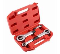 Set di utensili per spacchettare dadi arrugginiti, estrattore di dadi robusto per dadi corrosi, bloccati o rotti, strumento per la rimozione dei dadi in 4 misure, con costruzione (Un set di 4 pezzi)
