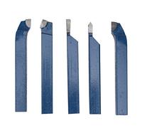 Set di Utensili per Tornitura con Punta in Metallo Duro, Utensile per | con Gambo da 8-16 Mm, Corpo in Acciaio 45#, Resistenza All'usura Durevole, per Processi di Tornitura e Taglio di