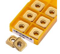 Set di utensili per tornitura in carburo con inserti in alluminio 10PCS SEMT13T3 lama interna di durezza della taglierina