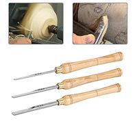Set di utensili per tornitura per la lavorazione del legno Set di 3 scalpelli per tornio per legno Utensili per tornitura del legno per principianti e professionisti (dimensioni: 3 set) (3 set)