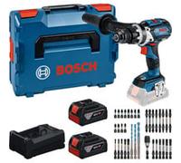 Set di utensili BOSCH GSB 18V-110 C + 2× GBA 5.0Ah + GAL 12V/18V-80 + set di punte 0615A500E0