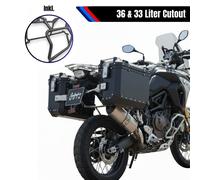 Set Di Valigie 36L E Supporto Nero Per CFMoto 800 MT Cutout