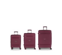 Set di valigie (cabina, media e grande) espandibili Saori rigide con capacità fino a 220,7 litri, bordeaux