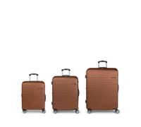 Set di valigie (cabina, media e grande) espandibili Scarico rigidi con capacità fino a 220,7 L, arancione