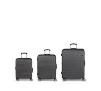 Set di valigie (cabina, media e grande) espandibili Scarico rigidi con capacità fino a 220,7 L, grigio