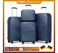 Set di valigie da 4 pezzi per viaggiatori britannici, custodia rigida in PP, serratura TSA, leggera e resistente (29/55/67/76cm)