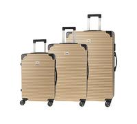SET DI VALIGIE DAM Set di 3 trolley rigidi 138,24 l ABS Nero, Oro
