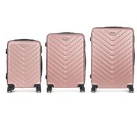 SET DI VALIGIE DAM Set di 3 valigie trolley rigide 119.16 l ABS 9500 g Rosa