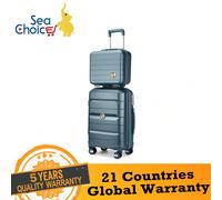 Set di valigie trolley Scelta marina, set di 2 valigie con beauty case, 100% PP, valigia da viaggio rigida con rotelle Valigia di alta qualità: realizzata in materiale 100% polipropilene per la scocca