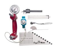 Set di Valutazione della Mano Baseline - Kit da 7 Pezzi con Dinamometro Idraulico per Mano da 90,7 kg e Misuratore Meccanico della Forza di Pinza da 13,6 kg