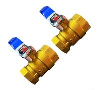 Set di valvole a sfera in ottone forgiato ad alte prestazioni, 2 pezzi, per la gestione del flusso di acqua e olio (3/4")