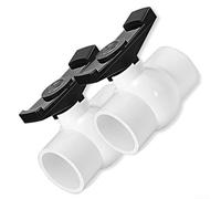 Set di valvole dell'acqua in PVC da 5 cm, valvola a sfera per il controllo del flusso efficiente, con valutazione 150 PSI, per uso residenziale e commerciale, 2 pezzi