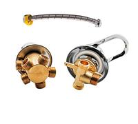 Set di valvole deviatrici per doccia a 2/3/4/5 vie, filettatura G1/2 Ceic Cartrid a doppia maniglia per controllo dell'acqua calda e fredda, perfetto per aggiornamento e rinnovamento del bagno