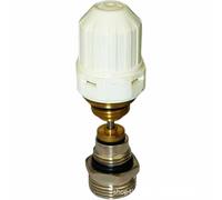 Set di valvole per riscaldamento a pavimento in ottone con ritorno automatico a molla e filettatura M30 x 1,5, valvola ad ago per il controllo del flusso per collettore e tubo di ritorno