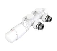 Set di valvole termostatiche per termosifoni ad angolo e passaggi, design per sistemi di riscaldamento domestico, finitura antracite, G1/2 accessori per riscaldamento