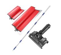 Set di vanghe per cartongesso, kit di finitura con manico regolabile in alluminio per la riparazione di soffitti e pareti a secco