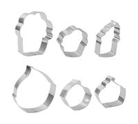 Set di varietà di tagliacavi, tagliacavi per cupcake - 6 pezzi Cartoon Cake Pop Cutter Gadgets da cucina in acciaio inox,utensili da cucina , strumento di restauro per i mar