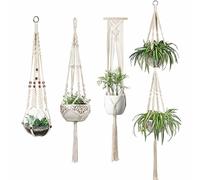 Set Di Vasi Appesi In Macramè Supporto Per Decorazione Interna Ed Esterna