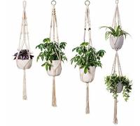 Set Di Vasi Appesi In Macramè Supporto Per Decorazione Interna Ed Esterna