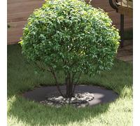 Set di vasi cilindrici in plastica nera opaca, 60 cm, impilabili, moderni, per balcone, giardino, interni, esterni, impermeabili, durevoli