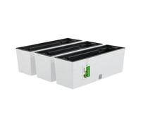 Set di vasi da fiori FURU CASE DFC600, bianco - 3 pezzi