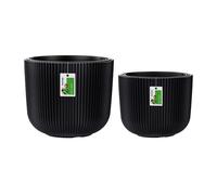 Set di vasi da fiori Milly antracite 298/239 mm