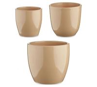 Set di Vasi Ibergarden Beige Argilla 22,5 x 19 x 22,5 cm