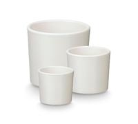 Set di Vasi Ibergarden Bianco Argilla Ø 14 cm Ø 22 cm Ø 17 cm 3 Pezzi