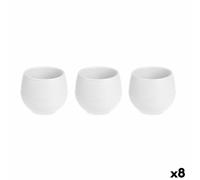 Set di Vasi Ibergarden Bianco Plastica 6,2 x 6,2 x 6,6 cm 7,5 x 7 x 25 cm 25