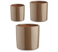 Set di Vasi Ibergarden CILINDRO-7006 Taupé Argilla Cilindro Ø 14 cm Ø 22 cm Ø