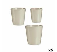 Set di Vasi Ibergarden Grigio Argilla 16,5 x 16 x 16,5 cm [6 Unità]