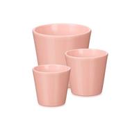 Set di Vasi Ibergarden Rosa Argilla Ø 14 cm Ø 22 cm Ø 17 cm 3 Pezzi