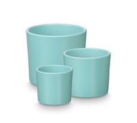 Set di Vasi Ibergarden Turchese Argilla Ø 14 cm Ø 22 cm Ø 17 cm 3 Pezzi