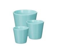 Set di Vasi Ibergarden Turchese Argilla Ø 14 cm Ø 22 cm Ø 17 cm 3 Pezzi
