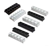 Set di vasi in rete in resina ottimizzato per il controllo delle radici e la potatura dell'aria in colture di fiori, erbe e piante grasse senza circolo delle radici (B)