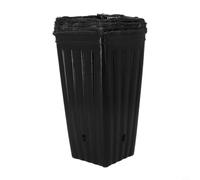Set di vasi profondi in plastica per alberi da vivaio, alti 17,8 cm, con drenaggio, progettati per promuovere la salute e la crescita delle radici in varie piante da esterno e da interno (25 pezzi)