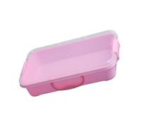 Set di vassoi di sabbia impilabili con adesivi coperchio Contenitore sensoriale portatile per bambini Archiviazione artistica Blu Verde Portable Sandbox Organizzatori di giocattoli per giocattoli di