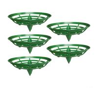 Set di vassoi di supporto per giardinaggio con 5 supporti ovali per frutta, eleva meloni e zucca e producono fuori terra, promuove un ambiente di crescita più pulito e asciutto (verde inchiostro)