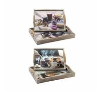 Dkd Home Decor Set Di Vassoi Dkd Home Decor Multicolore 40 X 30 X 6 Cm Legno Mdf
