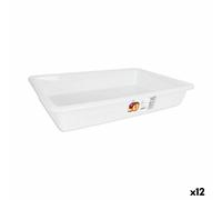 Set di vassoi organizzatori Dem Bob Bianco 8,6 L 50 x 34 x 8 cm [12 Unità]