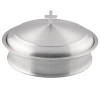 Set di vassoi per comunione, per chiesa, comunione, impilabile, 1 vassoio per comunione con coperchio per chiese, forniture per comunione, vassoio in acciaio inox con disco a 40 fori, finitura