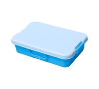 Set di vassoi per sabbia impilabili con adesivi coperchio Contenitore sensoriale portatile per bambini Art Storage Blue Green Sensory Bin Vassoio di sabbia con coperchio Contenitori impilabili