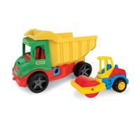 Set di veicoli da costruzione MULTI TRUCK - camion ribaltabile e rullo compressore