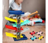 Set di Veicoli Giocattolo Da Corsa con Rampa per Auto Giocattolo Montessori