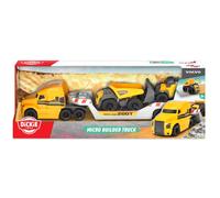Dickie Toys Micro Builder Truck con veicoli da lavoro per bambini dai 3 anni in
