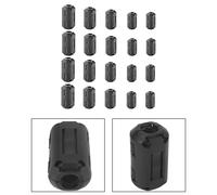 Set di venti clip ad anello in ferrite nera compatibili con più tipi di cavi