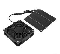Set di ventole di ventilazione solare da 5 W 6 V, pannello con doppie ventole e rete di sicurezza per gabbie per animali domestici, pollai, case sugli alberi, serre, camper, rimozione efficiente del