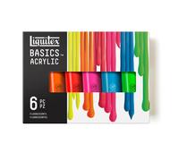 Set Di Vernice Acrilica Fluorescente Liquitex Basics 6 X 118Ml